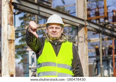 Disgruntled Electrical Engineer in an electric substation.