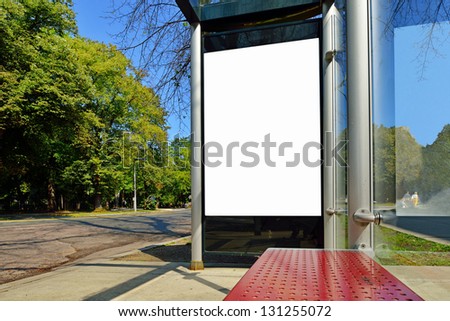 Bus Shelter Ad Panel