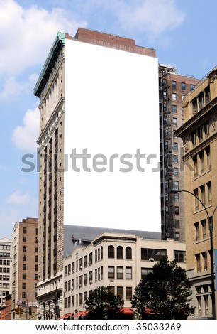 stock photo Large Billboard in New York City Save to a lightbox 