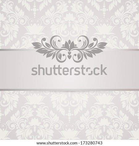 Floral background. Wedding card