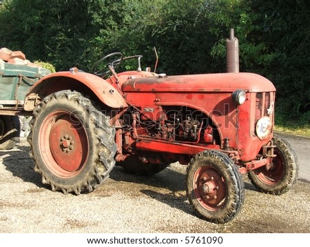 old vintage tractor
