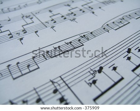 Musical notation close-up