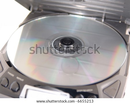 cd in portable cd player