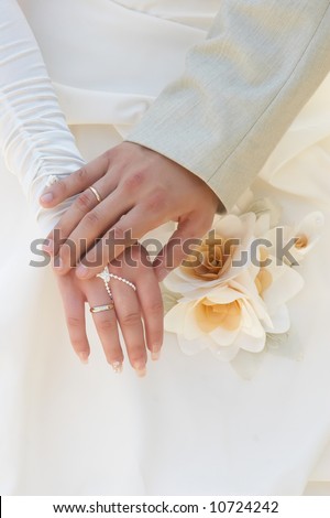 Just married! Hand to hand forever.