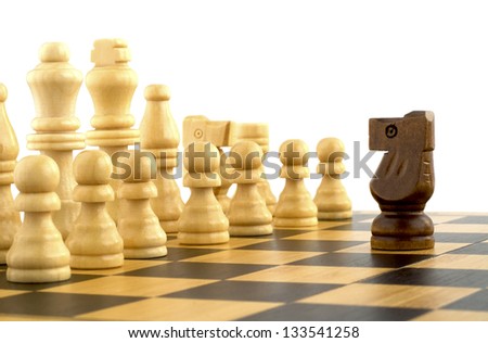 Chess pieces on a chess board Chess pieces on a chess board