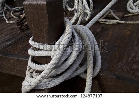 some strings of an old ship
