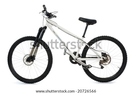 bike rider clip art. stock photo : Mountain ike