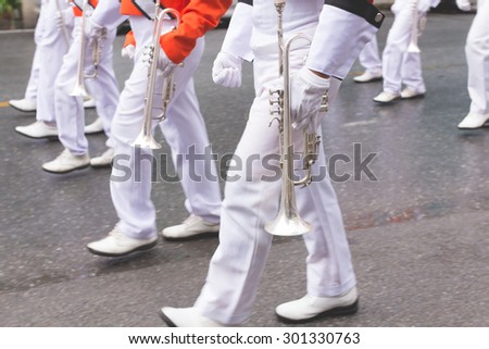 marching band parade background