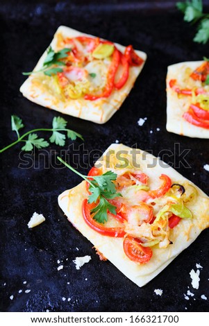 vegetable pita with cheese, food closeup