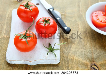 tomatoes in the cooking process, food closeup