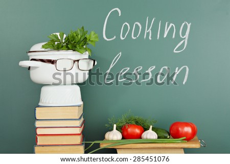 Unusual education idea, cooking lesson