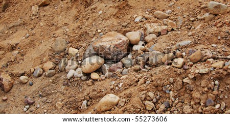 Background. Sand and stones