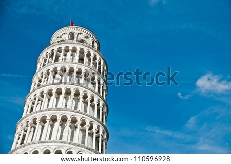 Pisa tower isolated