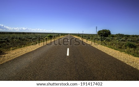 Infinite desert highway South Australia
