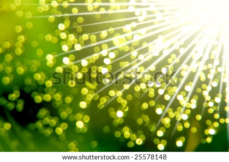 Green glitter sparkles dust background