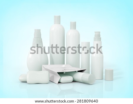 Blank packaging - bottles, cosmetics