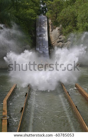 Roller coaster water slide