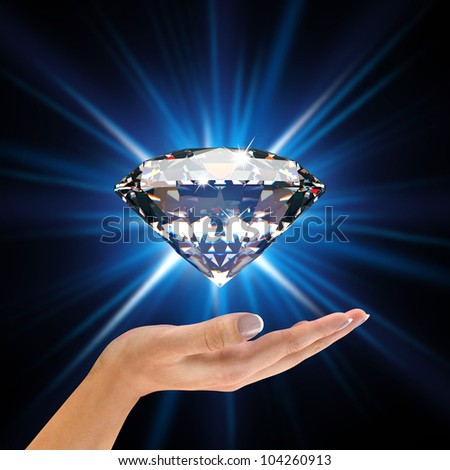 Diamond in hands