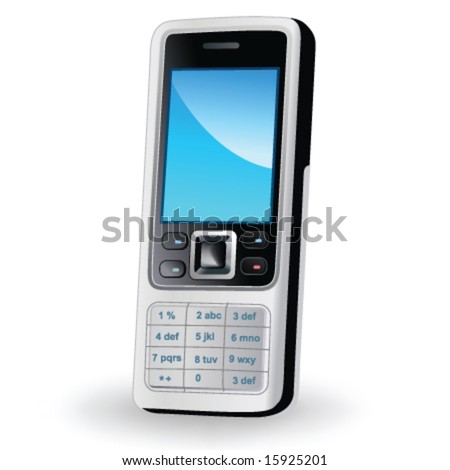 mobile phone. stock vector : Mobile phone in