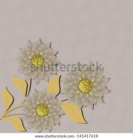 abstract floral illustration . Raster copy of vector file