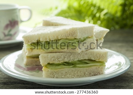 Cucumber Sandwich.