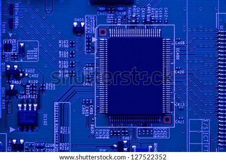 chip, semiconductor and circuit in blue light