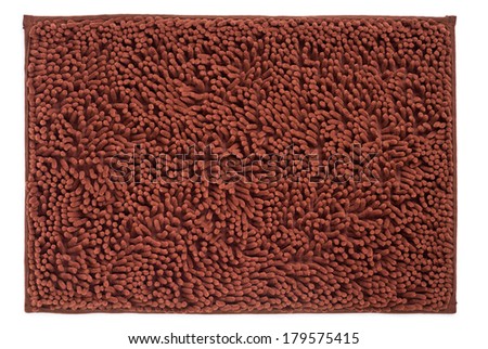brown synthetic fabric doormat