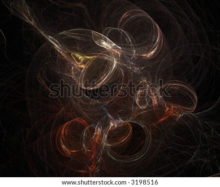 white and red circles fractal background