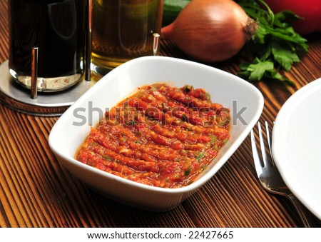 Tomato puree with spice