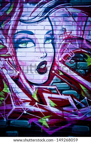 MELBOURNE - JUNE 29: Street art by unidentified artist. Melbourne\'s graffiti management plan recognises the importance of street art in a vibrant urban culture - June 29, 2013 in Melbourne, Australia