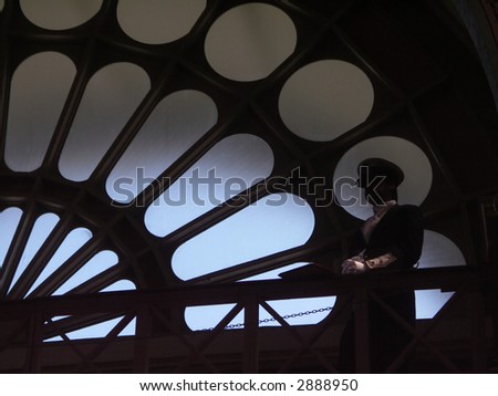 Silhouette - Man in uniform - Royal Exhibition Building