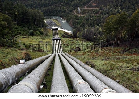 Water pipeline to Hydro-Electric power station at Tarraleah, Tasmania