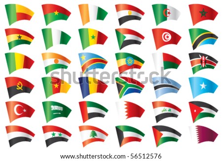 yemen flag moving. stock vector : Moving flags