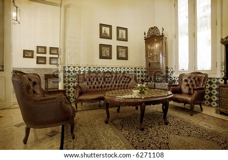 Vintage Dutch Colonial living room