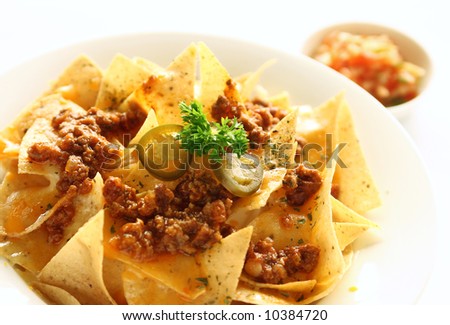 Delicious Mexican Nachoes appetizer