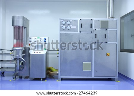 Hi-tech equipment of pharmaceutical factory