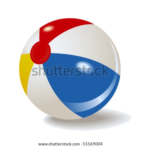 beach ball vector. Vector Inflatable Beach Ball