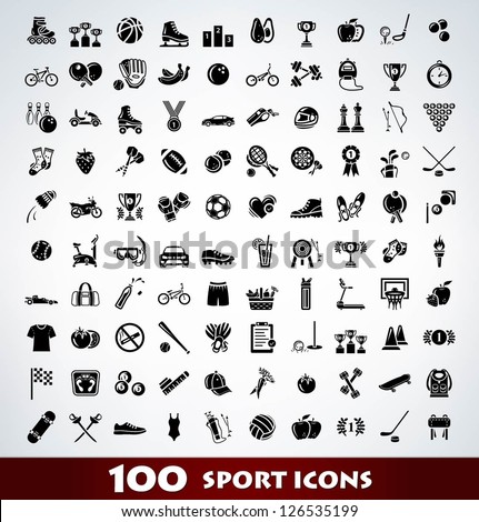 Mega sport icon set