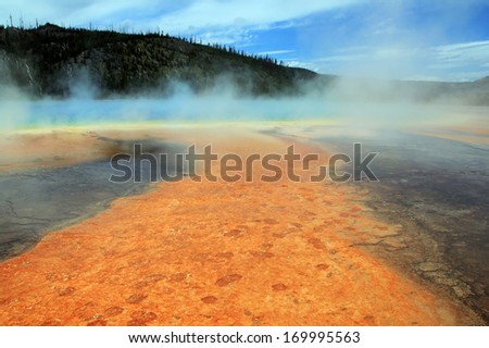 Grand Prismatic Spring, Grand Prismatic Spring, Yellowstone, Wyoming, USA