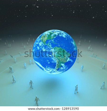 World come together / World trade stock exchange / Stock market share