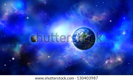Earth moon / Earth world / Moon space / Earth space / Earth eclipse