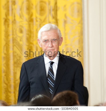 WASHINGTON - MAY 29: John Doar waits prior to receiving the Presidential Medal of Freedom ceremony at the White House May 29, 2012 in Washington, D.C.