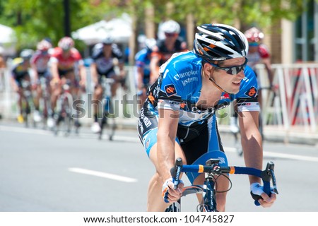ARLINGTON, VIRGINIA - JUNE 9: Cyclists compete in the U.S. Air Force Cycling Classic on June 9, 2012 in Arlington, Virginia