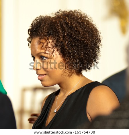 Washington - November 20: Kirby Bumpus, Oprah Winfrey\'s goddaughter, attends the Presidential Medal of Freedom ceremony at The White House on November 20, 2013 in Washington, DC.