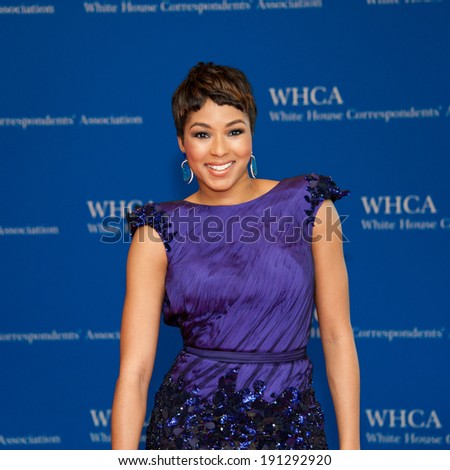 WASHINGTON MAY 3 - Alicia Quarles on the red carpet at the White House Correspondents\' Association Dinner May 3, 2014 in Washington, DC