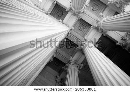 Columns at the National Archives