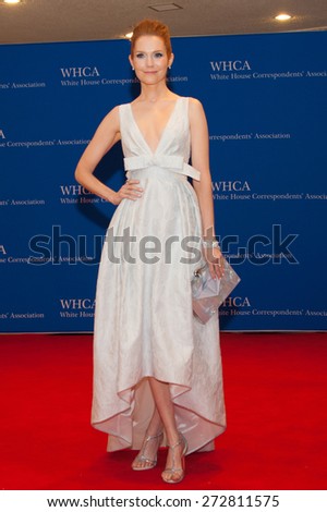 WASHINGTON APRIL 25 - Actress Darby Stanchfield arrives at the White House Correspondents\' Association Dinner April 25, 2015 in Washington, DC