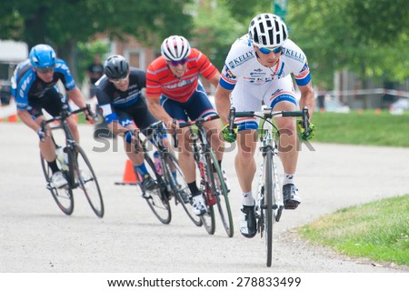 BALTIMORE, MARYLAND - MAY 17: Cyclists compete at BikeJam on May 17, 2015 in Baltimore, Maryland