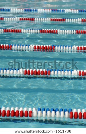 Swimming pool lanes