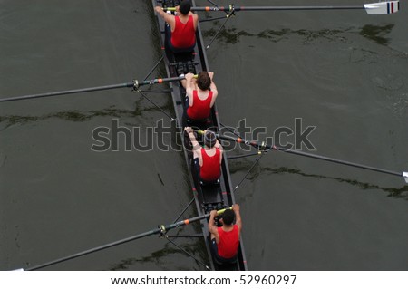 Crew Team in Competition